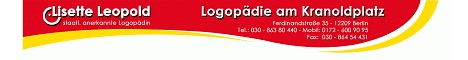 Logopädie am Kranoldplatz Berlin