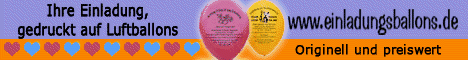Einladungsballons - Einladungen gedruckt auf Luftballons